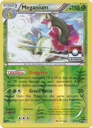 Meganium 3/122 BREAKpoint - Promo Reverse Holo Pokemon Card