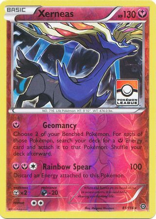 Xerneas 81/114 Steam Siege - Promo Reverse Holo Pokemon Card