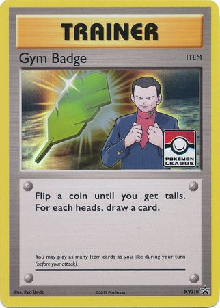 Gym Badge (Giovanni) XY210 XY Black Star Promos - Promo Holo Pokemon Card