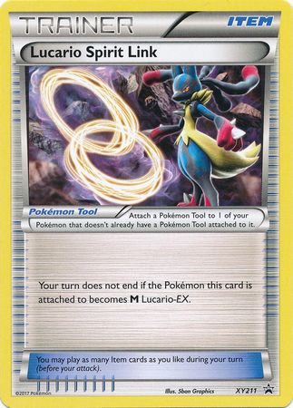 Lucario Spirit Link XY211 XY Black Star Promos - Promo Holo Pokemon Card