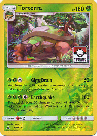 Torterra 9/156 Ultra Prism - Promo Reverse Holo Pokemon Card