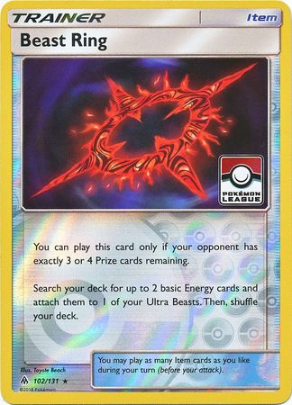 Beast Ring 102/131 Forbidden Light - Promo Reverse Holo Pokemon Card
