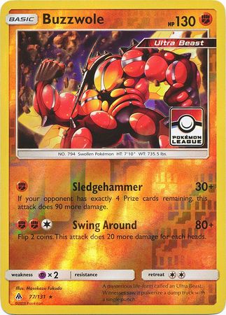 Buzzwole 77/131 Forbidden Light - Promo Reverse Holo Pokemon Card