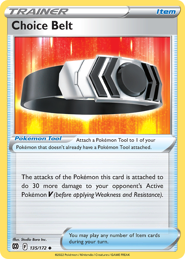 Choice Belt 135/172 Brilliant Stars - Uncommon Non-Holo Pokemon Card