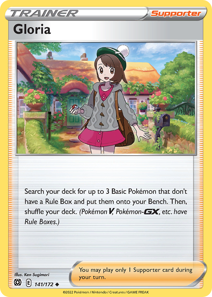 Gloria 141/172 Brilliant Stars - Uncommon Non-Holo Pokemon Card