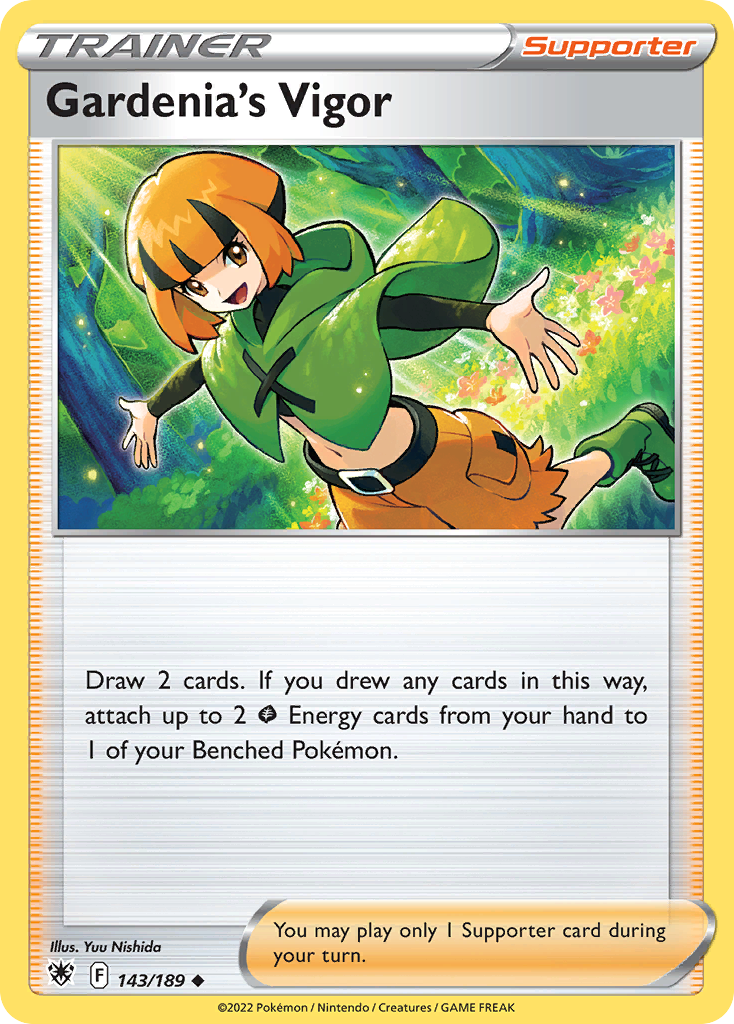 Gardenia's Vigor 143/189 Astral Radiance - Uncommon Non-Holo Pokemon Card