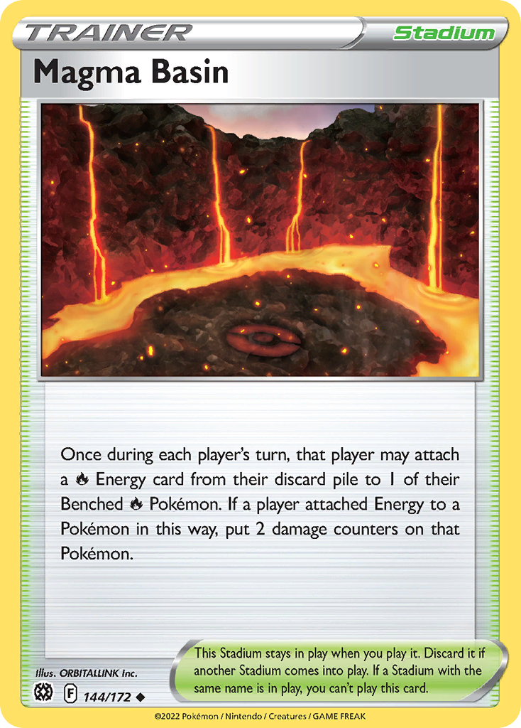 Magma Basin 144/172 Brilliant Stars - Uncommon Non-Holo Pokemon Card