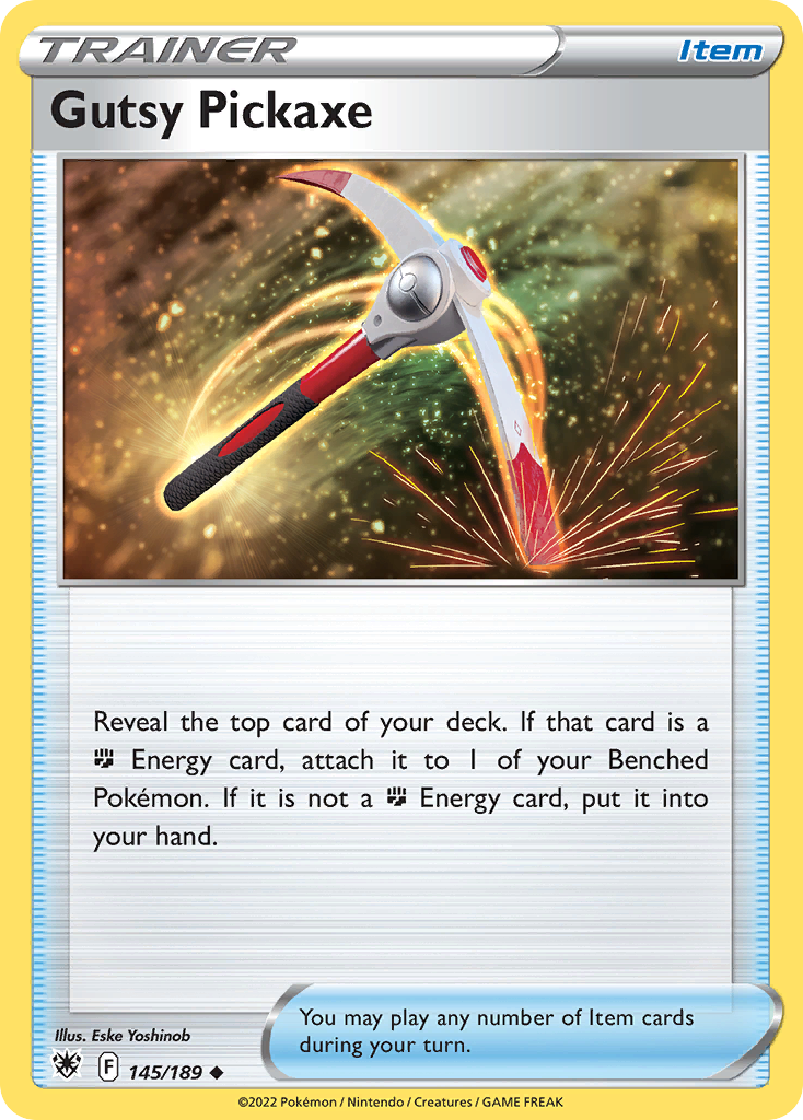 Gutsy Pickaxe 145/189 Astral Radiance - Uncommon Non-Holo Pokemon Card