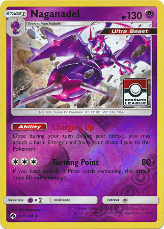 Naganadel 108/214 Lost Thunder - Promo Reverse Holo Pokemon Card