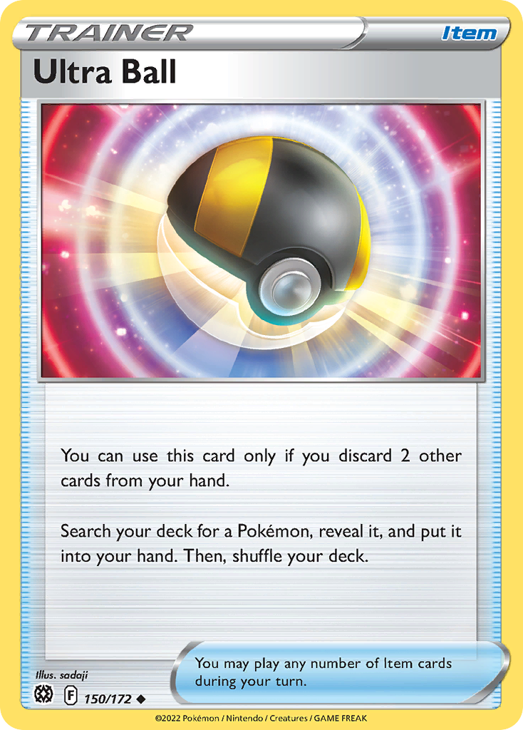 Ultra Ball 150/172 Brilliant Stars - Uncommon Non-Holo Pokemon Card
