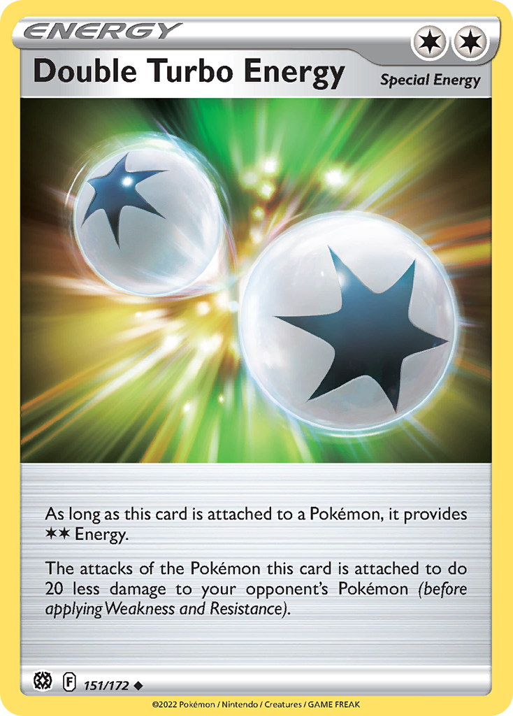 Double Turbo Energy 151/172 Brilliant Stars - Uncommon Non-Holo Pokemon Card