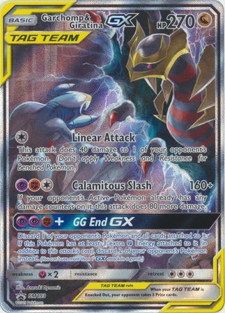 Garchomp & Giratina GX SM193 SM Black Star Promos - Promo Holo Pokemon Card