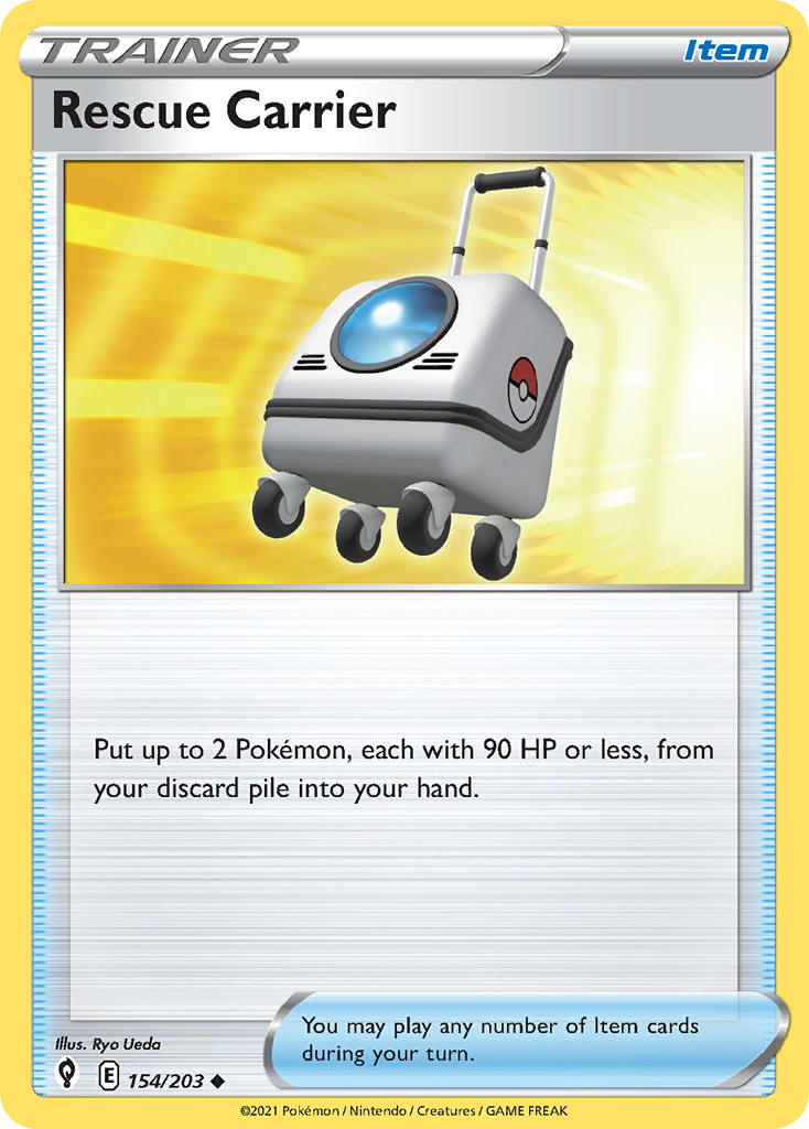 Rescue Carrier 154/203 Evolving Skies - Uncommon Non-Holo Pokemon Card