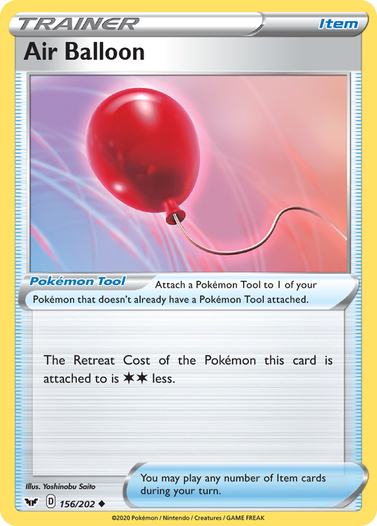 Air Balloon 156/202 Sword & Shield - Uncommon Non-Holo Pokemon Card