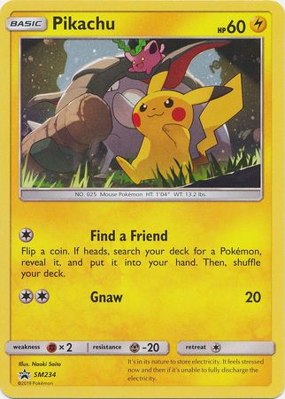 Pikachu SM234 SM Black Star Promos - Promo Holo Pokemon Card