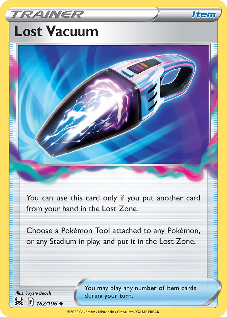 Lost Vacuum 162/196 Lost Origin - Uncommon Non-Holo Pokemon Card