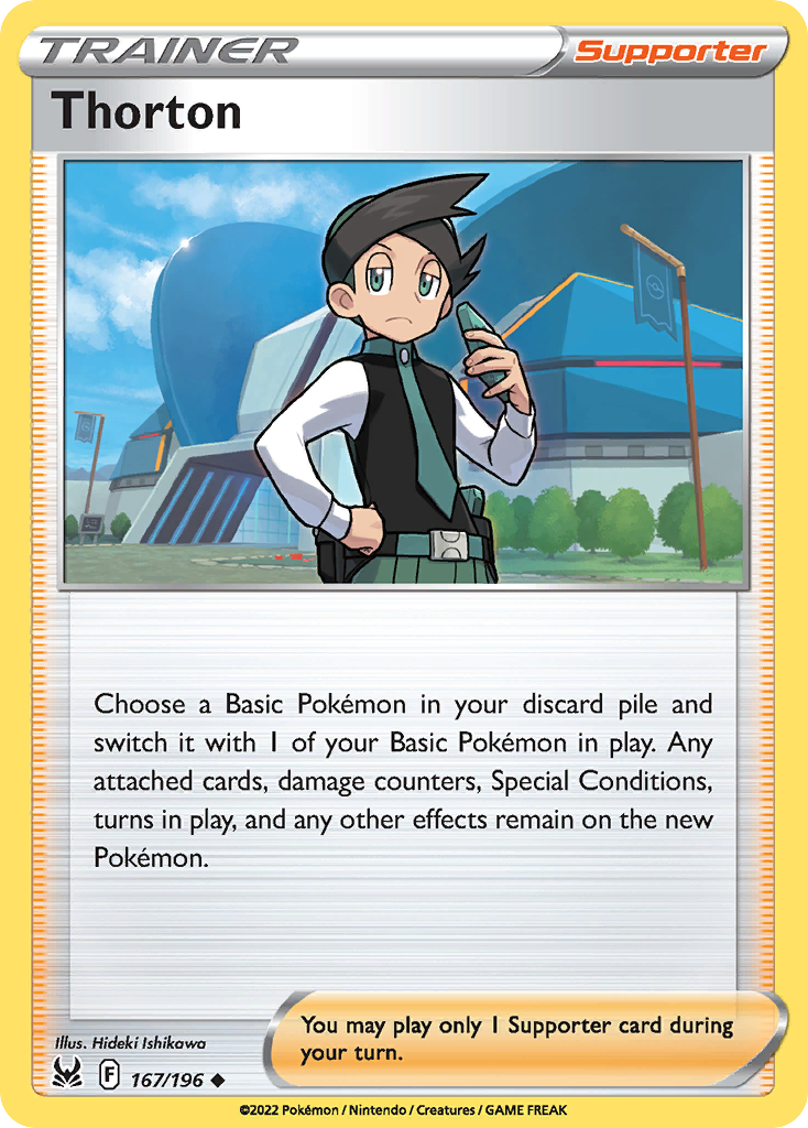 Thorton 167/196 Lost Origin - Uncommon Non-Holo Pokemon Card