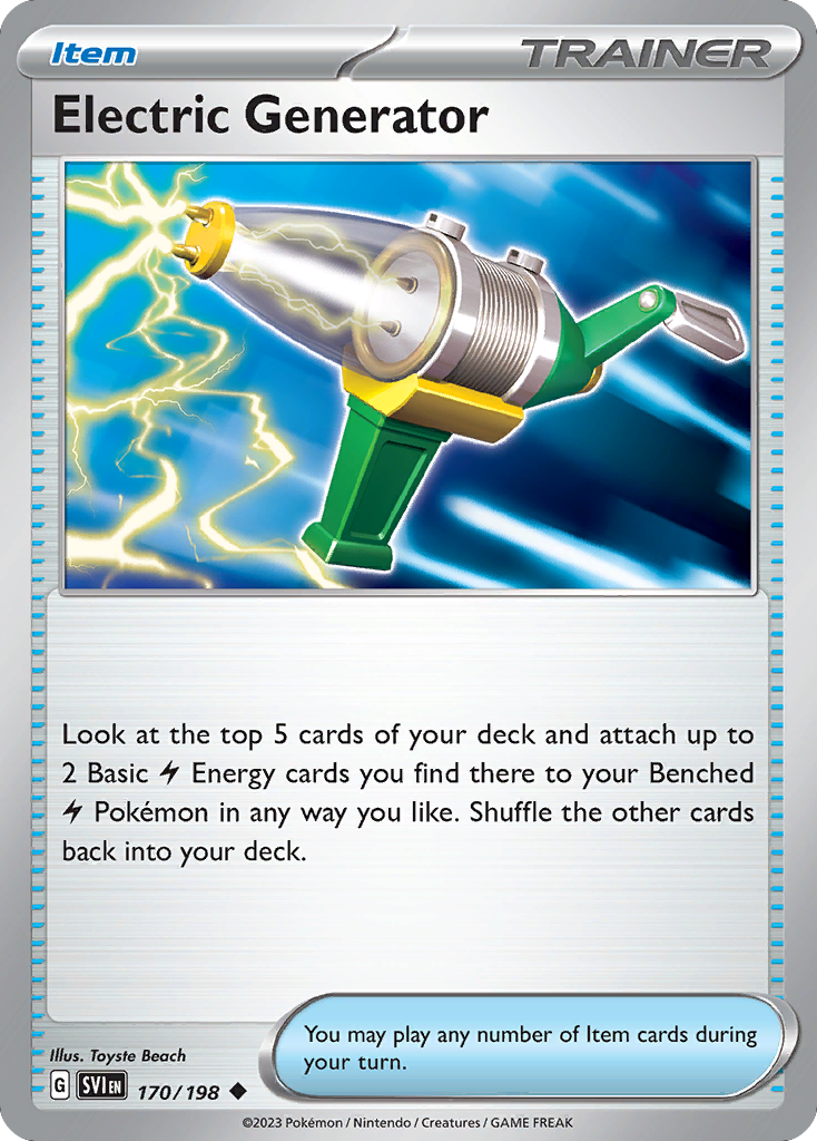 Electric Generator 170/198 Scarlet & Violet - Uncommon Non-Holo Pokemon Card