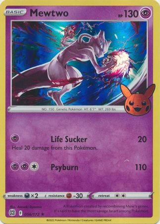 Mewtwo 056/172 Trick or Trade BOOster Bundle - Promo Holo Pokemon Card