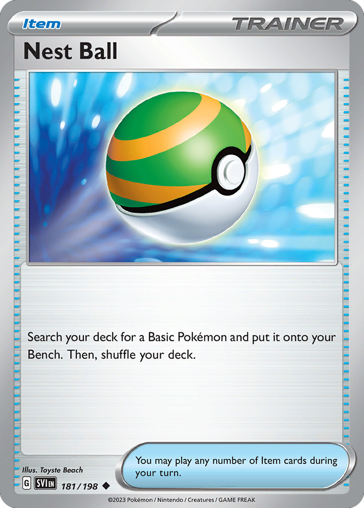 Nest Ball 181/198 Scarlet & Violet - Uncommon Non-Holo Pokemon Card