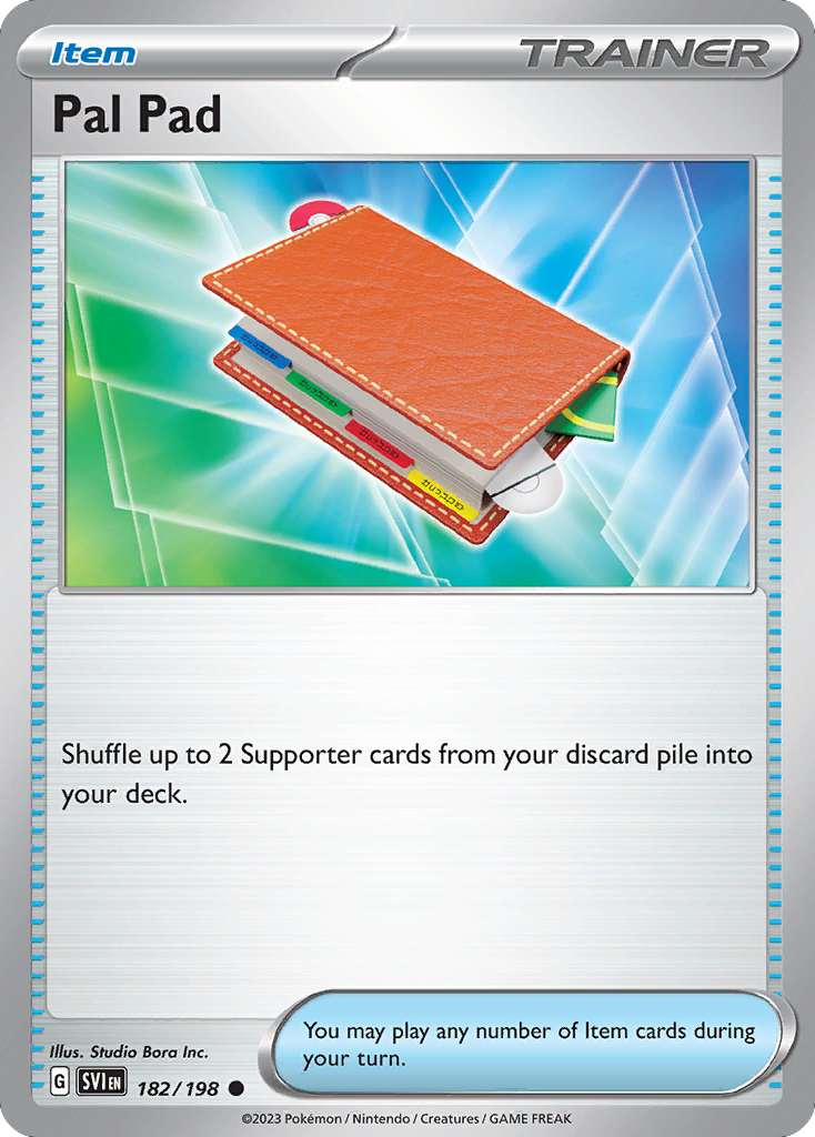 Pal Pad 182/198 Scarlet & Violet - Common Non-Holo Pokemon Card