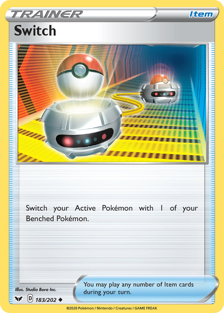 Switch 183/202 Sword & Shield - Uncommon Non-Holo Pokemon Card