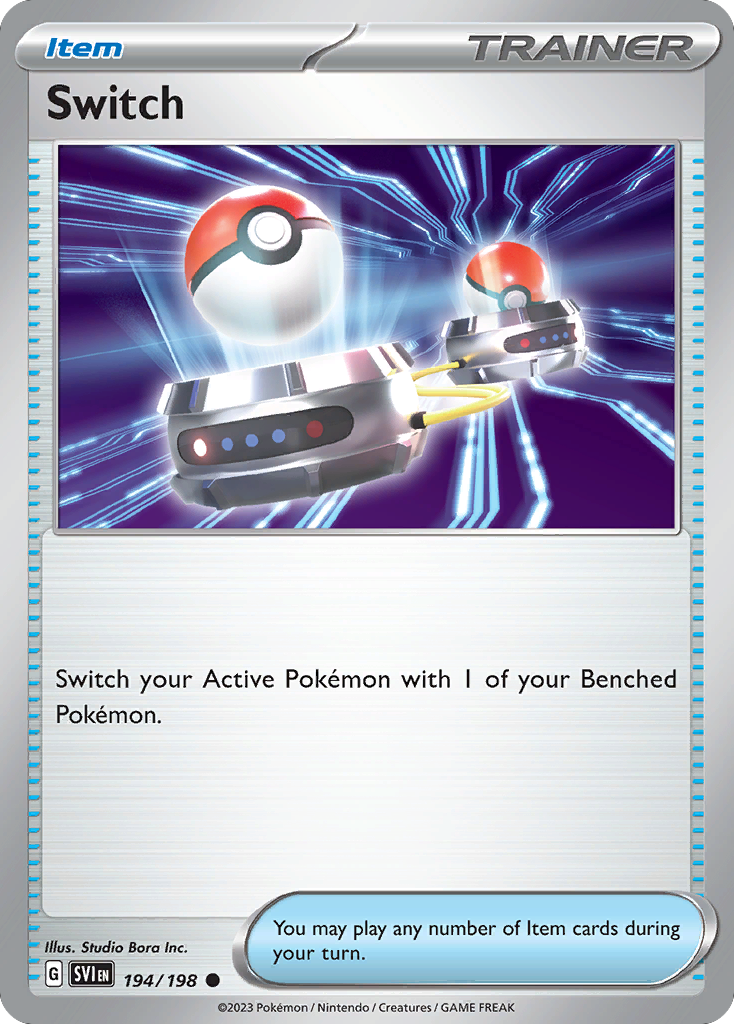 Switch 194/198 Scarlet & Violet - Common Non-Holo Pokemon Card
