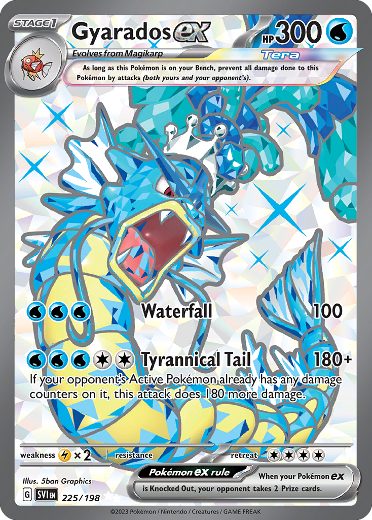 Gyarados ex 225/198 Scarlet & Violet - Ultra Rare Holo Pokemon Card