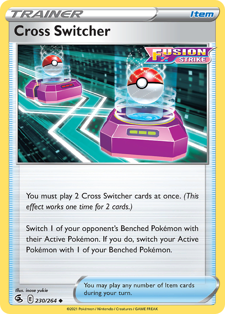 Cross Switcher 230/264 Fusion Strike - Uncommon Non-Holo Pokemon Card