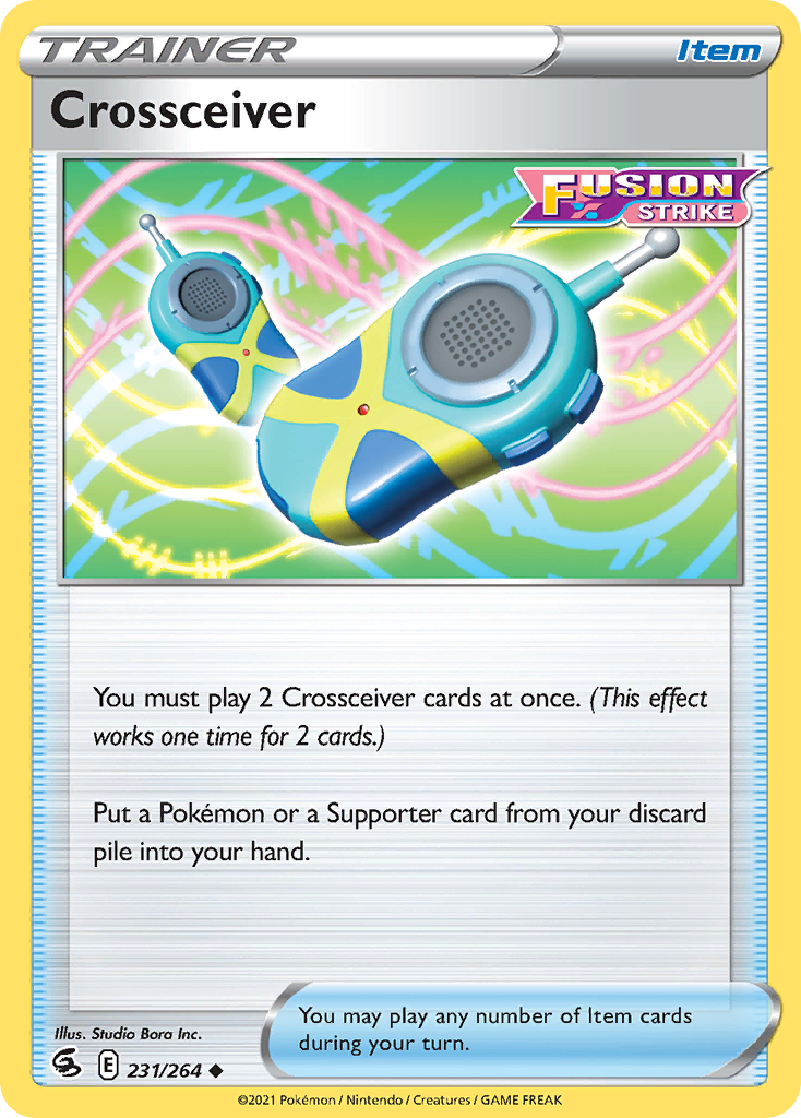 Crossceiver 231/264 Fusion Strike - Uncommon Non-Holo Pokemon Card