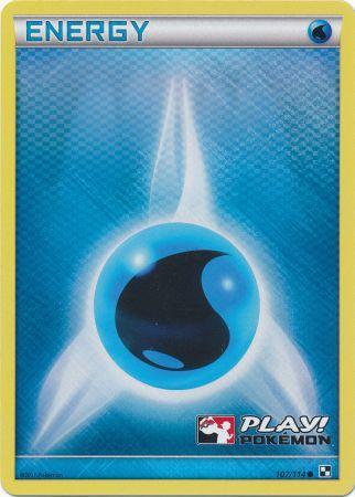 Water Energy 107/114 Black & White - Promo Reverse Holo Pokemon Card