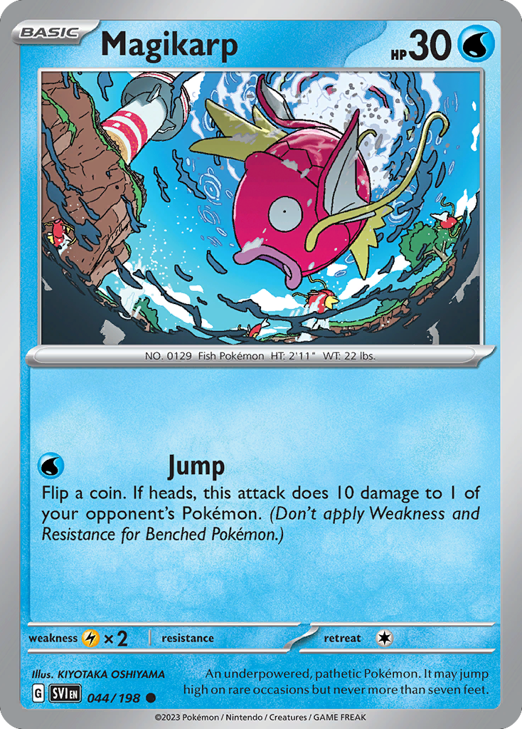 Magikarp 044/198 Scarlet & Violet - Common Non-Holo Pokemon Card