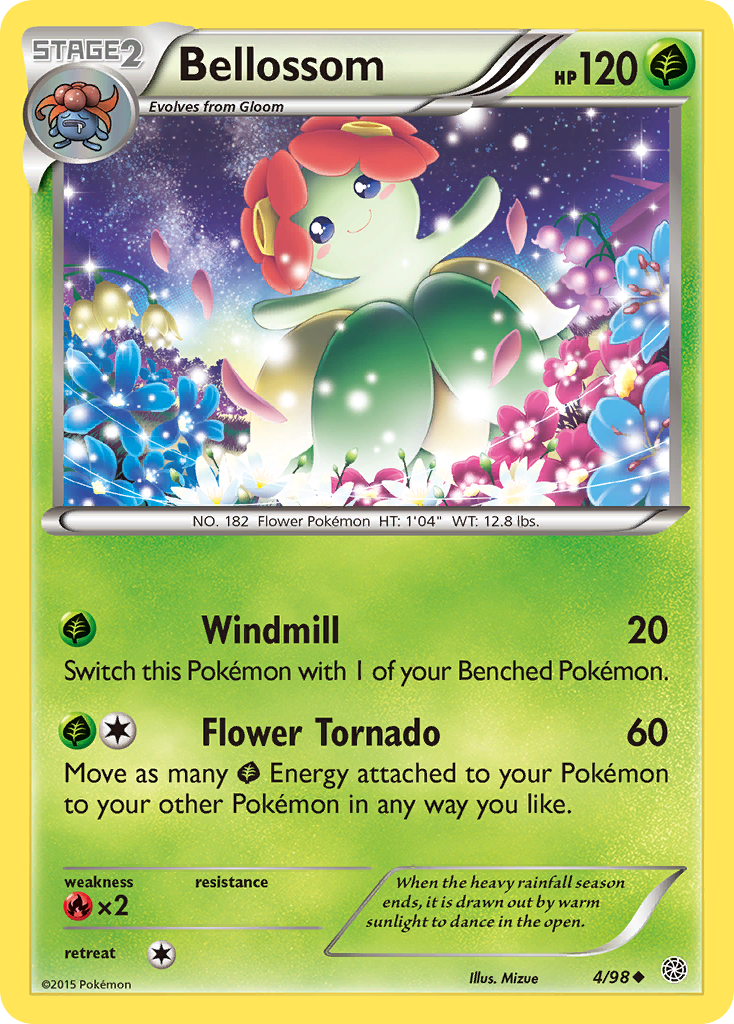 Bellossom 4/98 Ancient Origins - Promo Holo Pokemon Card