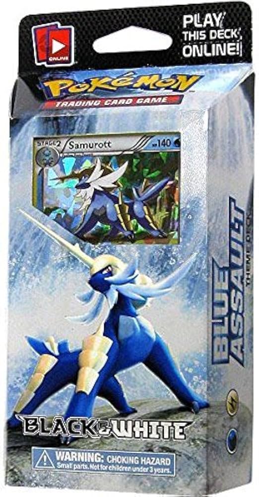 Blue Assault Samurott Theme Deck Black & Whte - Pokemon Live Online Co Poke Code Shop Blue Assault Samurott Theme Deck Black & Whte - Pokemon Live Online Co Poke Code Shop