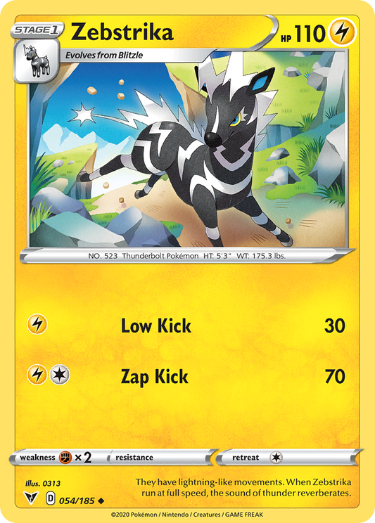 Zebstrika 054/185 Vivid Voltage - Uncommon Non-Holo Pokemon Card