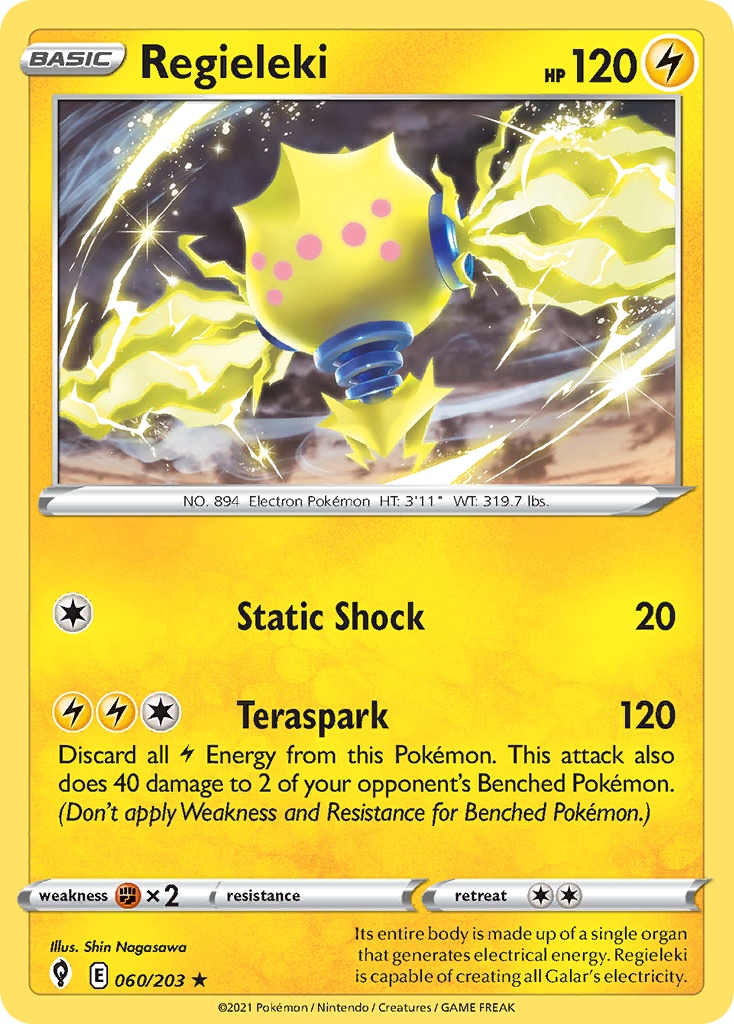Regieleki 060/203 Evolving Skies - Rare Holo Holo Pokemon Card