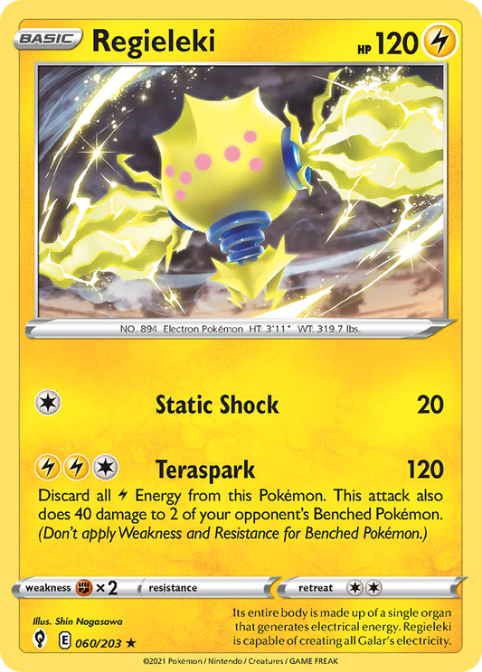 Regieleki 060/203 Evolving Skies - Rare Holo Holo Pokemon Card