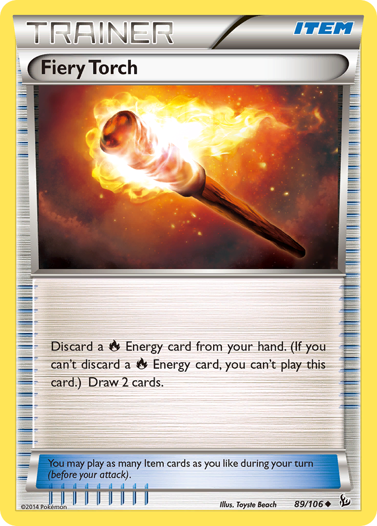 Fiery Torch 89/106 Flashfire - Uncommon Non-Holo Pokemon Card