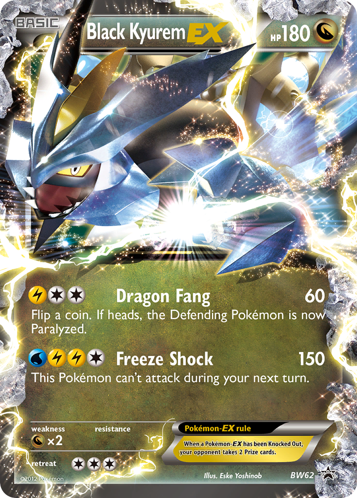Black Kyurem EX BW62 BW Black Star Promos - Promo Holo Pokemon Card