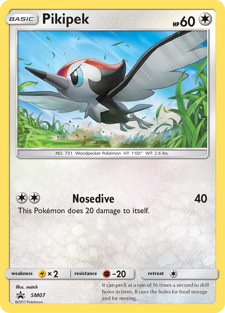 Pikipek SM07 SM Black Star Promos - Promo Holo Pokemon Card