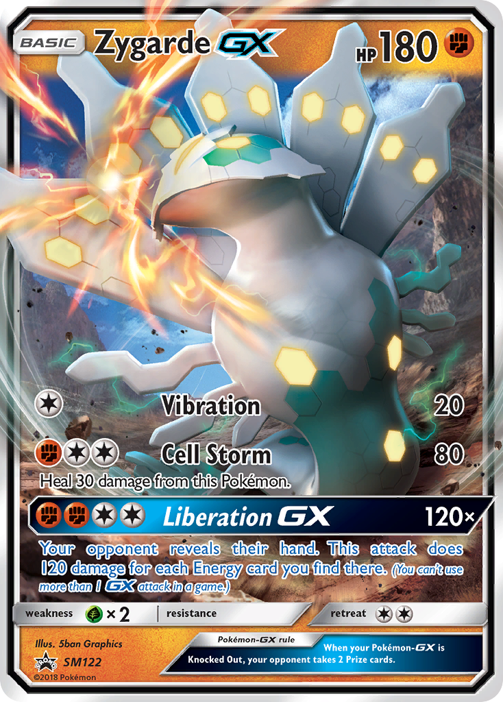 Zygarde GX SM122 SM Black Star Promos - Promo Holo Pokemon Card