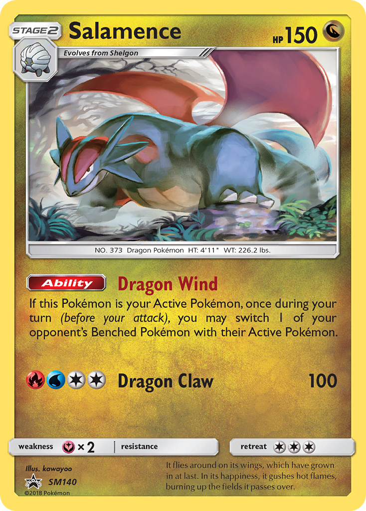 Salamence SM140 SM Black Star Promos - Promo Holo Pokemon Card