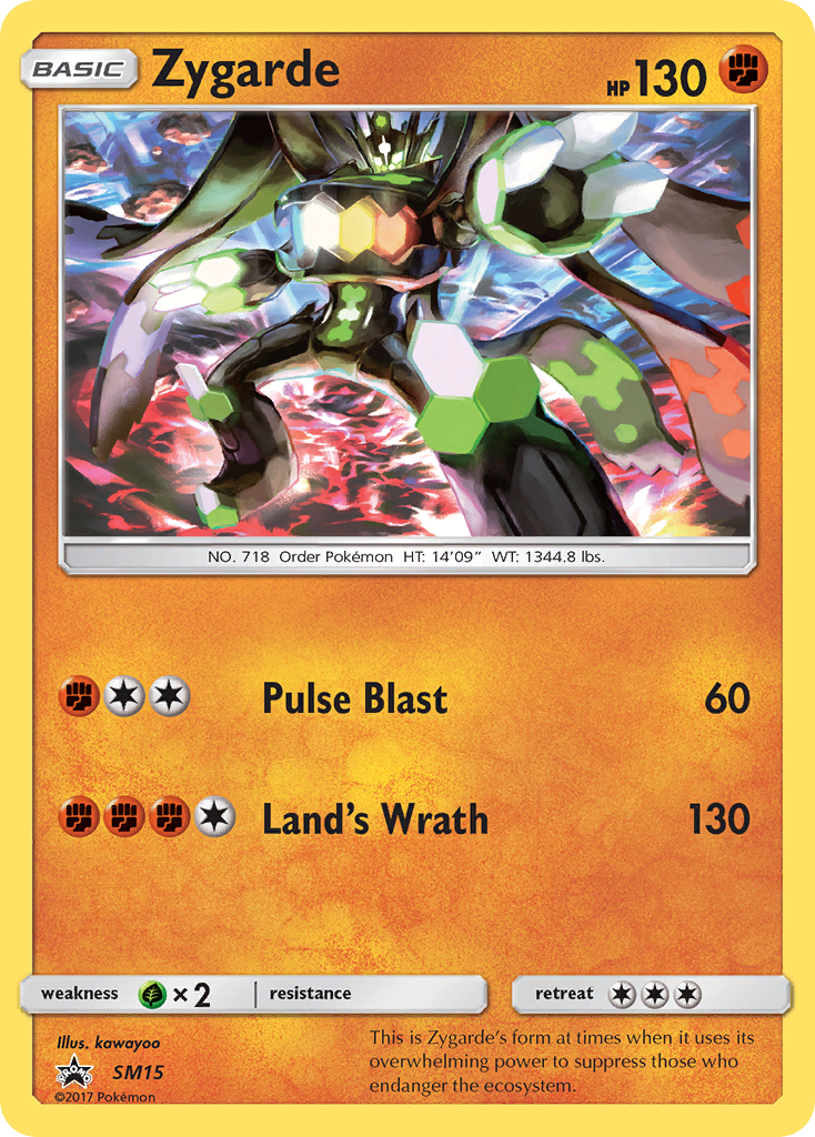 Zygarde SM15 SM Black Star Promos - Promo Holo Pokemon Card