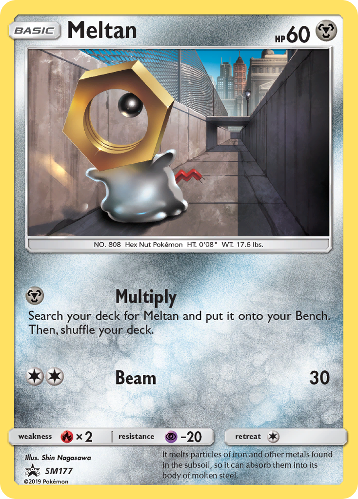 Meltan SM177 SM Black Star Promos - Promo Holo Pokemon Card