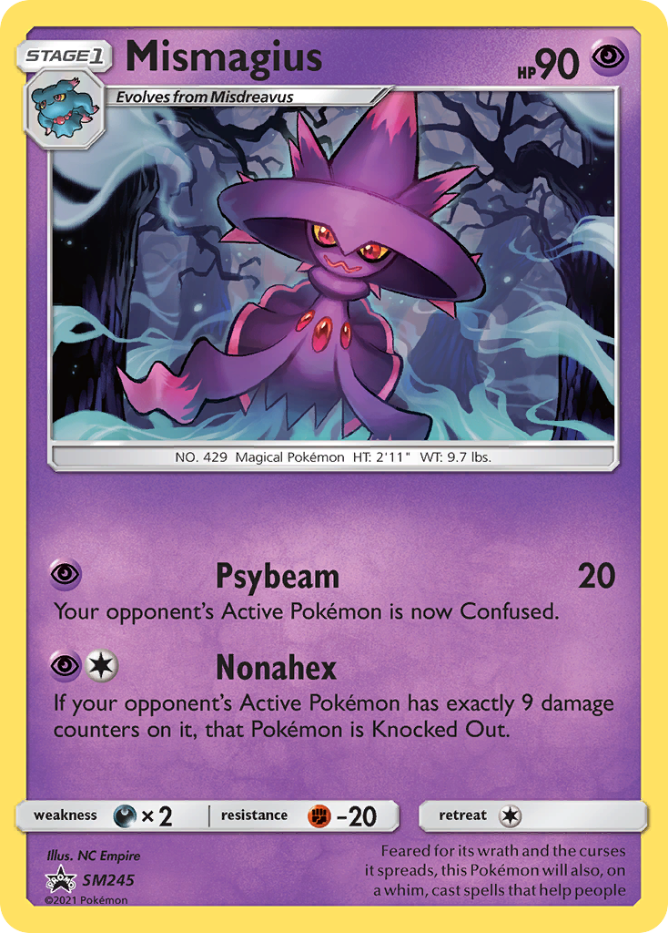 Mismagius SM245 SM Black Star Promos - Promo Holo Pokemon Card