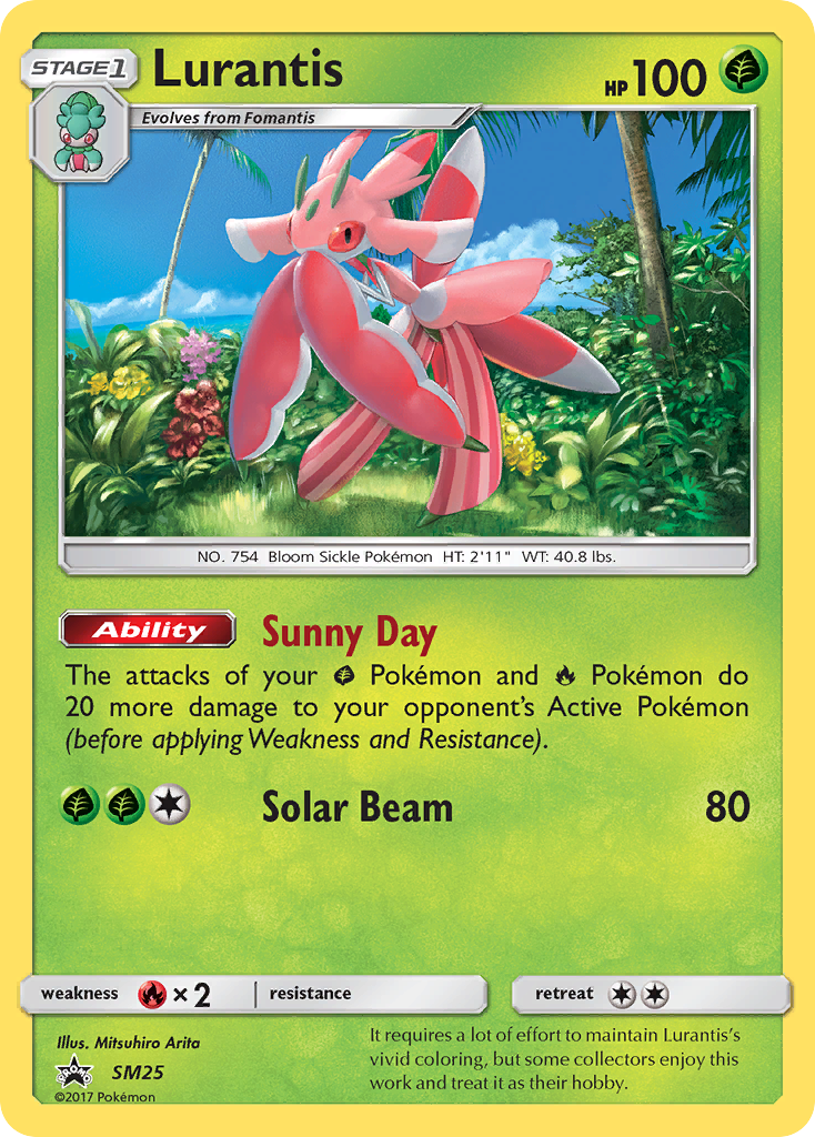 Lurantis SM25 SM Black Star Promos - Promo Holo Pokemon Card