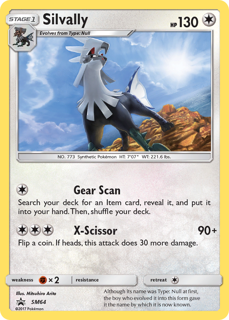Silvally SM64 SM Black Star Promos - Promo Holo Pokemon Card