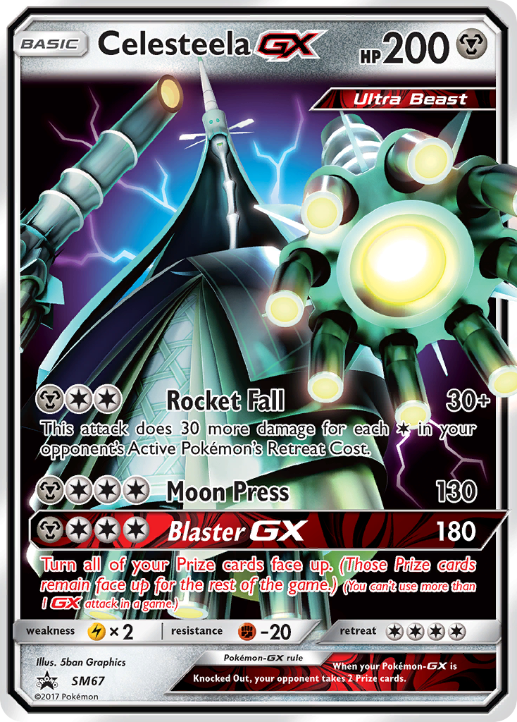 Celesteela GX SM67 SM Black Star Promos - Promo Holo Pokemon Card
