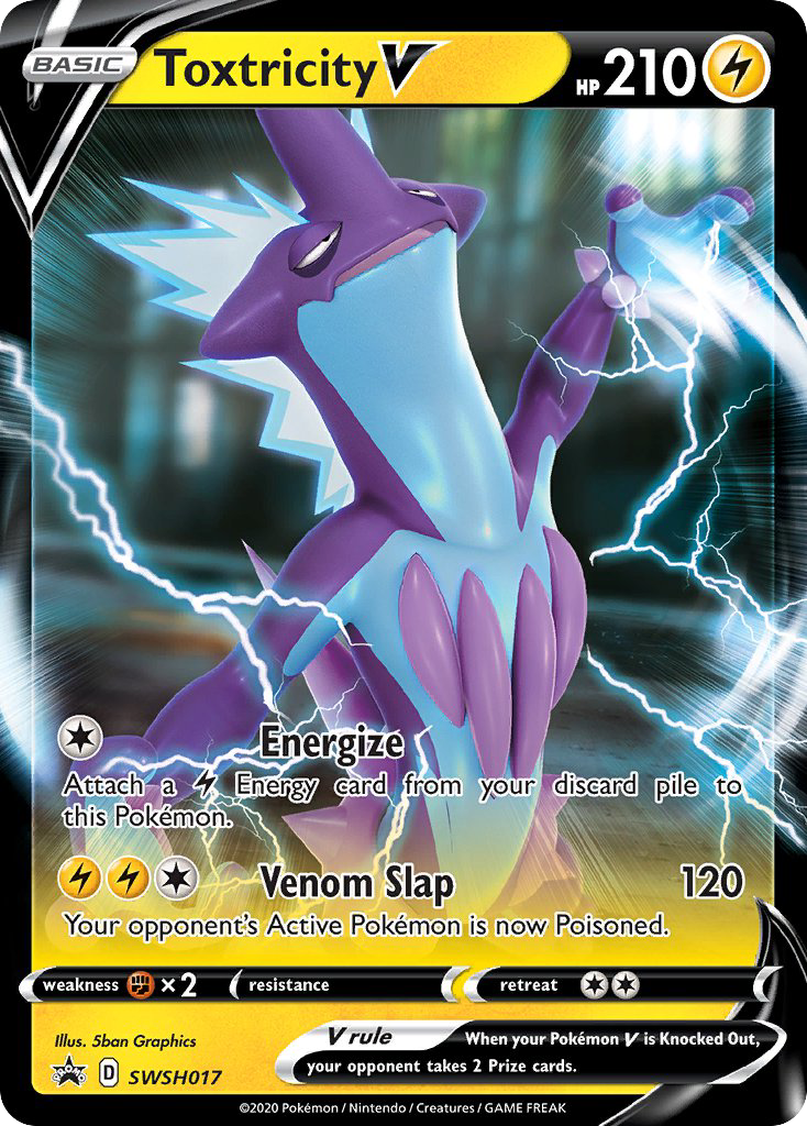 Toxtricity V SWSH017 Sword & Shield Black Star Promos - Promo Holo Pokemon Card