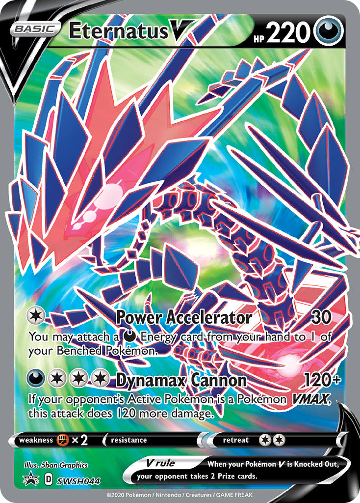Eternatus V SWSH044 Sword & Shield Black Star Promos - Promo Holo Pokemon Card
